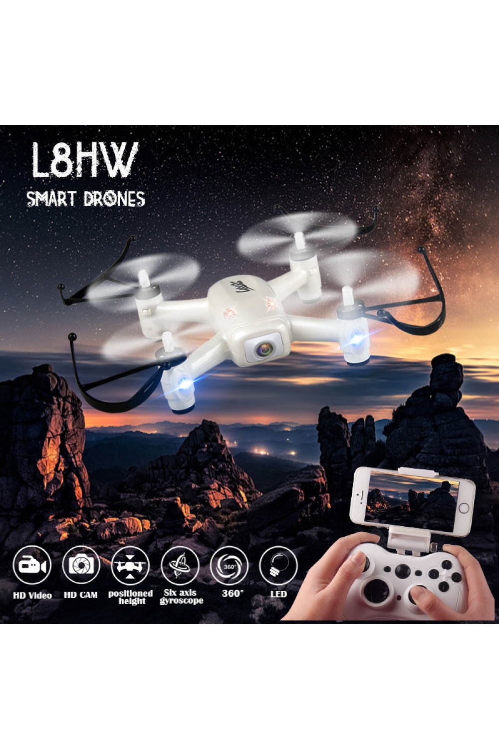 remote controlled drone with built in camera